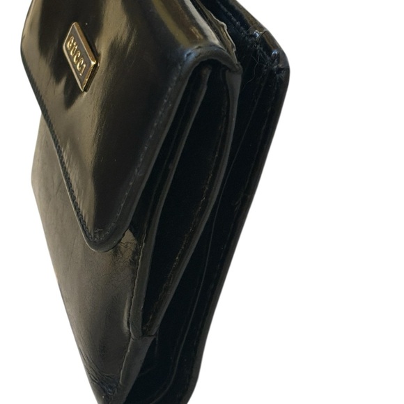 Vintage Gucci Black Patent Leather Wallet – Buttery Soft Leather - Picture 9 of 13